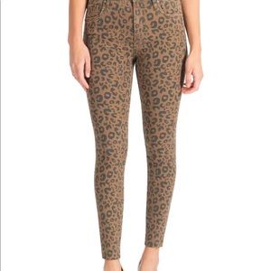 KUT From The Kloth Donna Skinny Ankle Pants Size 14 Animal Print